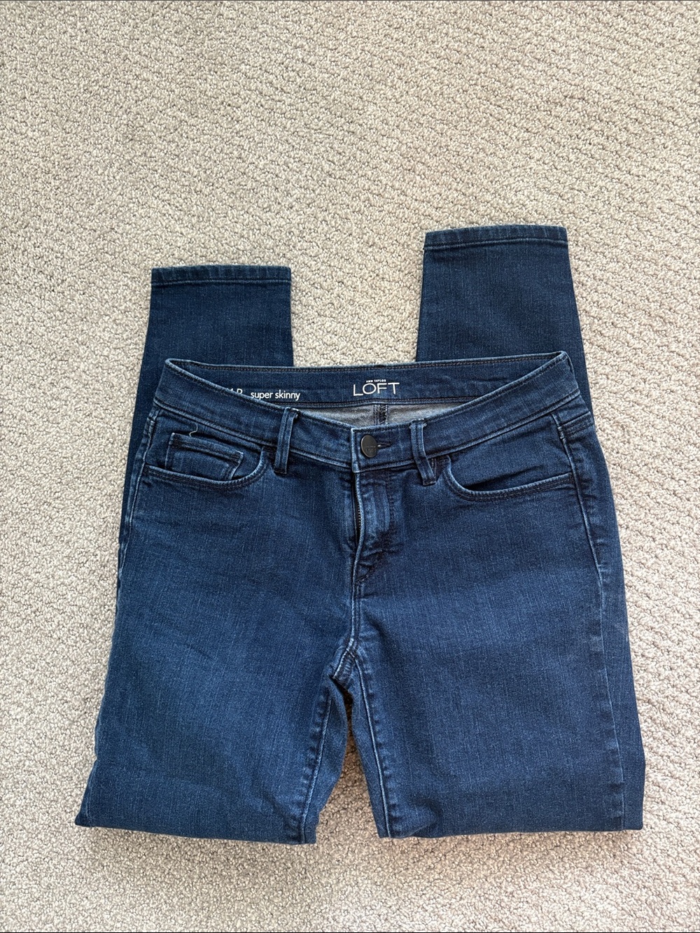 LOFT Indigo Skinny Jeans